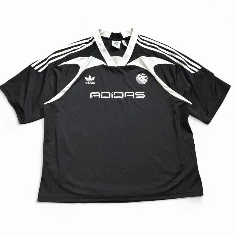 Adidas Adilenium Oversized Black And White Soccer Jersey Men's Size Large